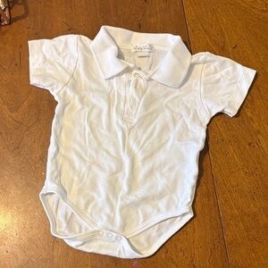 Kissy Kissy White Polo One-Piece Bodysuit